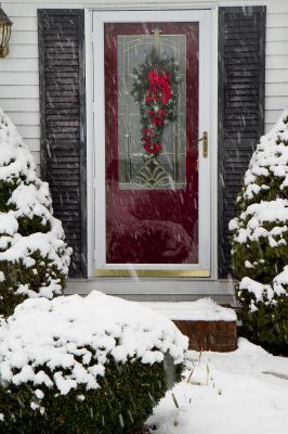 Storm Door Installation in Progress